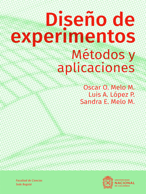 Title details for Diseño de experimentos by Óscar Orlando Melo Martínez - Available
